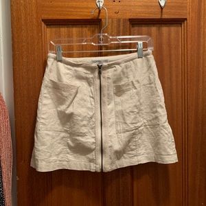 Off-white beachy Urban Outfitters mini-skirt
